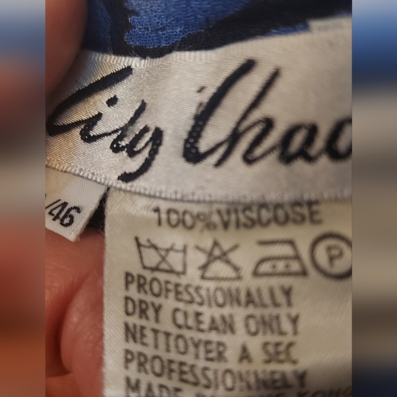 Vintage Whimsigoth Abstract Print Maxi Skirt Witchy Layered Flowy Viscose - Picture 3 of 9